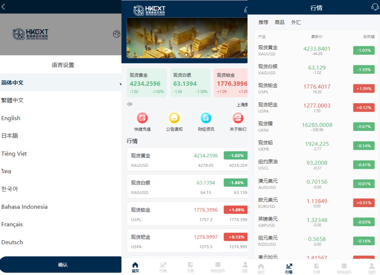 多语言黄金微盘系统/贵金属外汇交易/时间盘/前端uniapp